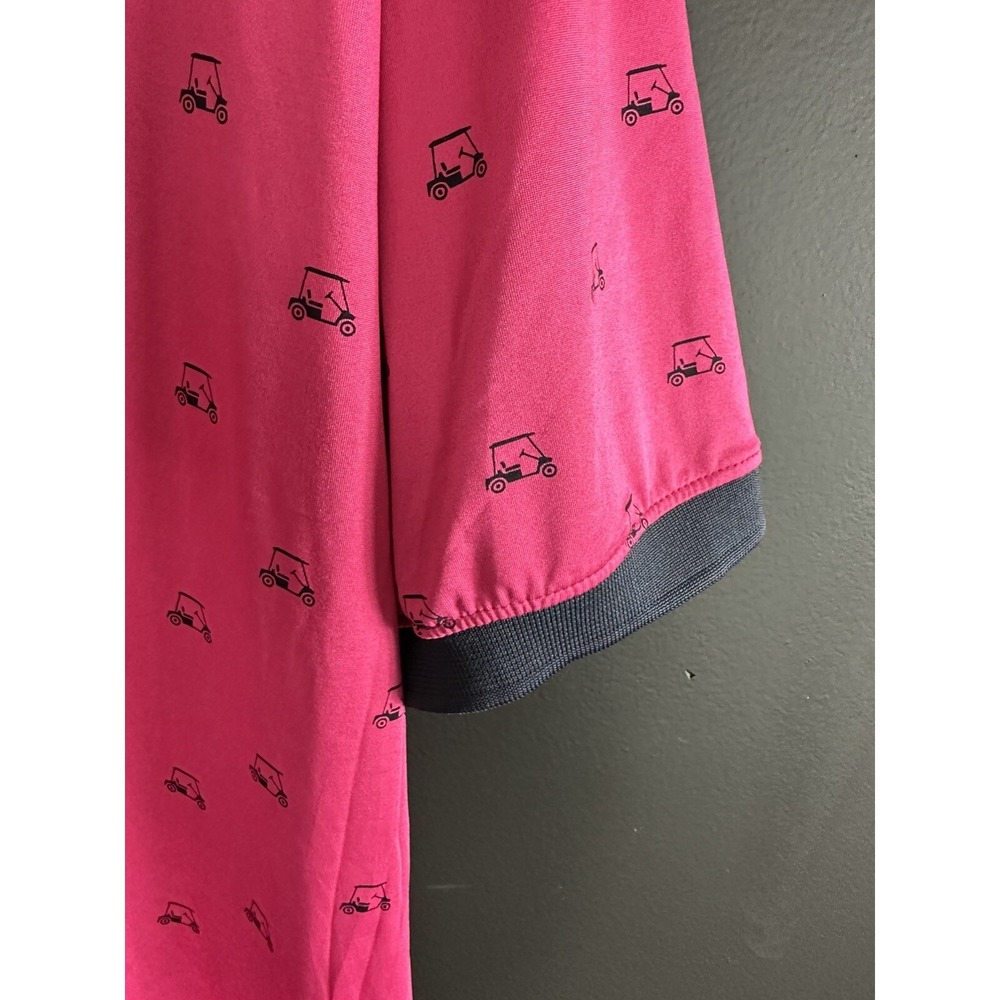 KENNETH COLE GOLF Polo Shirt Mens 2XL Pink Premium UPF Stretch Short Sleeve New - Picture 8 of 10